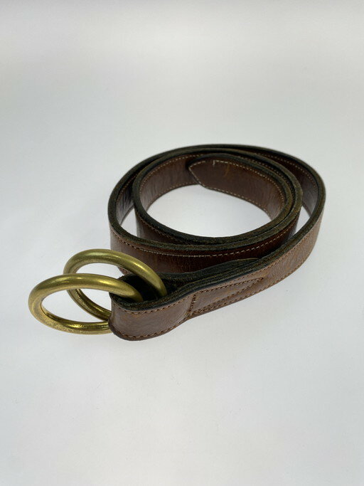 【中古品】【メンズ】 Engineered Garments エンジニアードガーメンツ LEATHER BELT ベルト 205-250218-AS-5-min サイズ:32 カラー:ブラウン 万代Net店