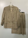 【中古品】【レディース】 Burberrys バーバリーズ CHECK SUIT FJA24-200 チェックスーツ セットアップ ジャケット スカート 170-250225-yn-11-min サイズ:9AR カラー:ブラウン系 万代Net店