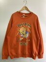 【現状渡し品】【メンズ】 LOONEY TUNES ルーニーテューンズ 90'S TOWEETY SWEATSHIRT スウェット トレーナー 146-250304-AS-39-min サイズ:XL カラー:オレンジ 万代Net店(4)
