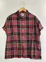 【中古品】【メンズ】 N+N 60'S CHECK S S SHIRT ショートスリーブ チェックシャツ 146-250415-AS-37-min サイズ:L カラー:レッド/ブラック系 万代Net店(4)