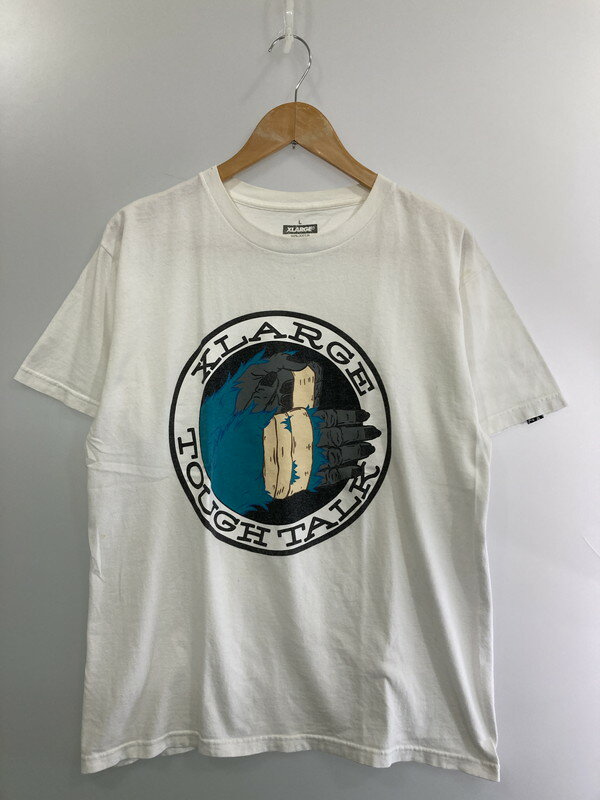 【中古品】【メンズ】 XLARGE エクストララージ S S TEE TOUGH TALK 半袖 Tシャツ ロゴ プリント Tシャツ メンズ トップス 142-250417-em-08-min サイズ:L カラー:ホワイト 万代Net店