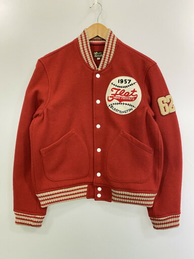 【中古品】【メンズ】 THE FLAT HEAD ザフラットヘッド FH-30256 WOOL VARSITY JACKET ウールバーシティジャケット 145-250419-ks-38-min サイズ:40 カラー:レッド 万代Net店 【中古品】【メンズ】 THE FLAT HEAD ザフラットヘッド FH-30256 WOOL VARSITY JACKET ウールバーシティジャケット 145-250419-ks-38-min サイズ:40 カラー:レッド 万代Net店