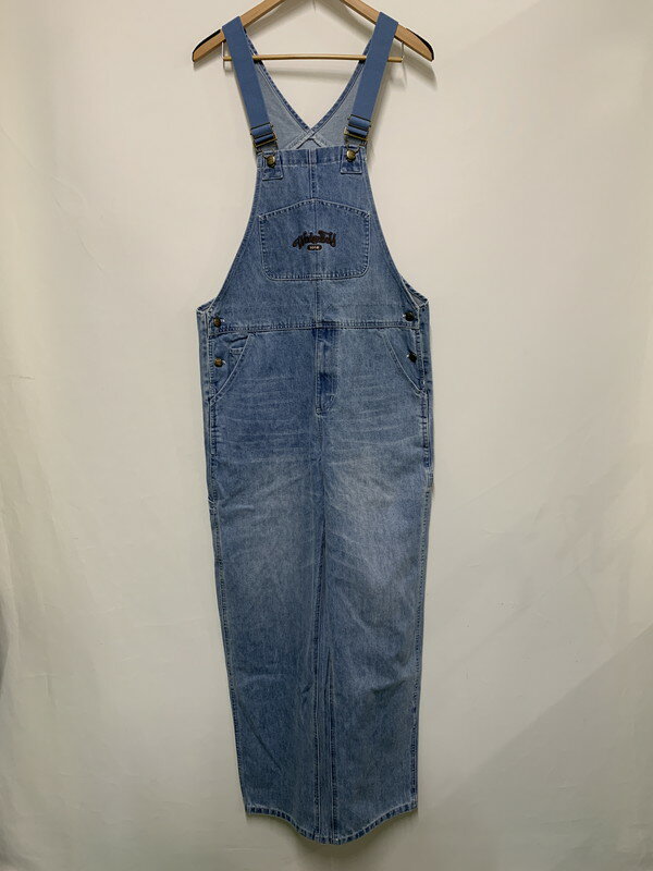 【中古品】【メンズ】 WUDGE BOY ワッジボーイ AZR-WB-0001-19 DENIM OVERALL DENIMオーバーオール 153-250419-ks-65-min サイズ:F カラー:インディゴ 万代Net店