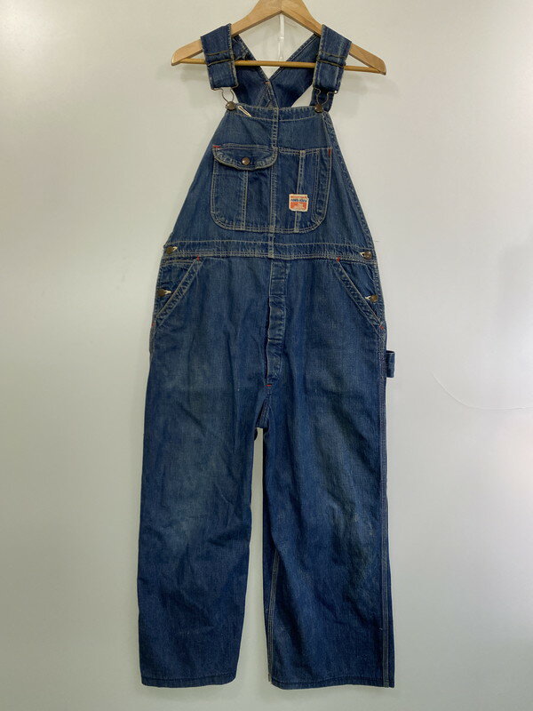 【現状渡し品】【メンズ】 POWER HOUSE パワーハウス 50'S DENIM OVERALL デニムオーバーオール 146-250419-ks-23-min サイズ:不明 カラー:インディゴ 万代Net店