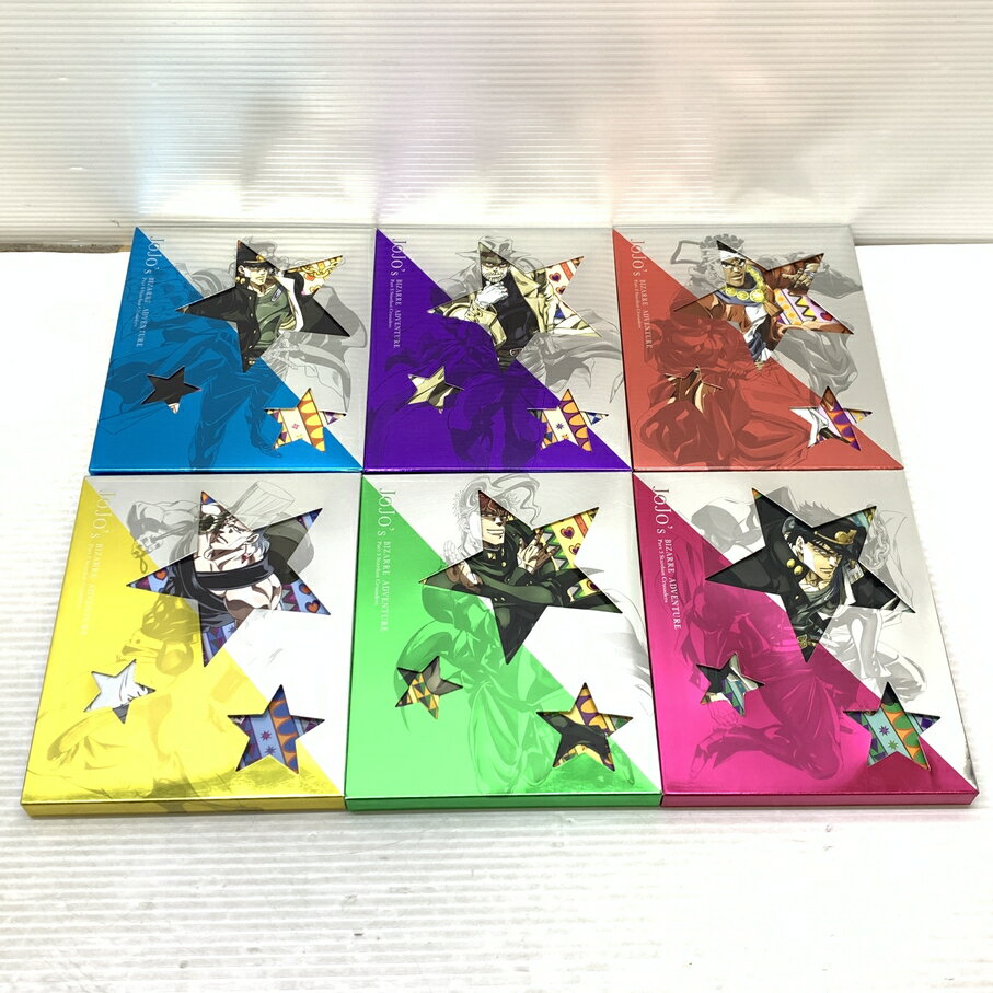 【中古品】 Blu-ray アニメ ジョジョの奇妙な冒険 スターダストクルセイダース 初回生産限定盤 6巻 セット 009-250420-cn-27-min 万代Net店