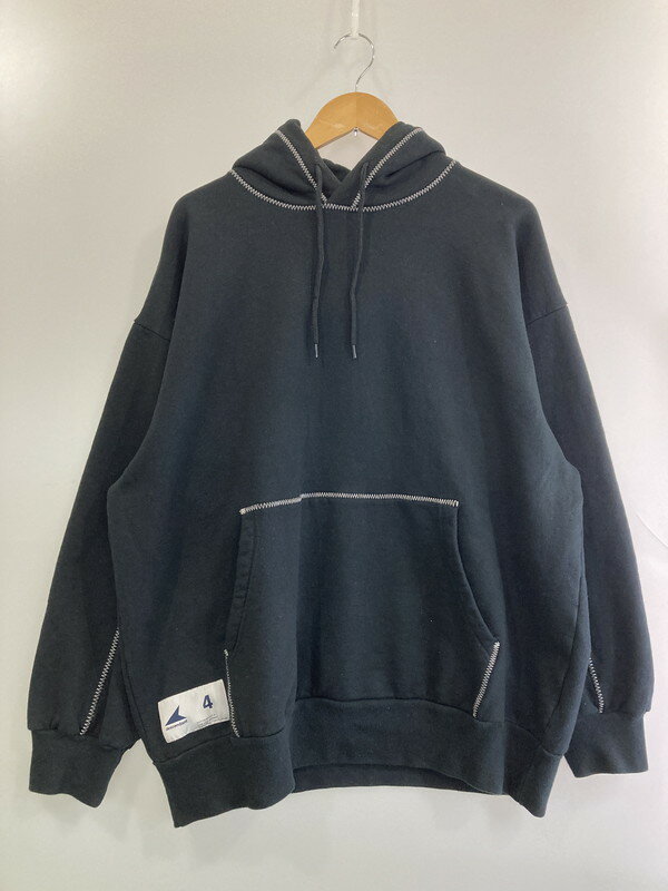 【中古品】【メンズ】 DESCENDANT ディセンダント CETUS HOODIE シータス フーディ トップス パーカー 142-250522-jt-02-min サイズ:4 カラー:ブラック 万代Net店
