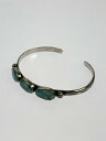 【中古品】【メンズ/レディース】 USED STERLING ユーズド スターリング 925 オーバルターコイズ バングル 楕円形 腕輪 リングブレスレット 191-250523-em-06-min カラー:シルバー 万代Net店
