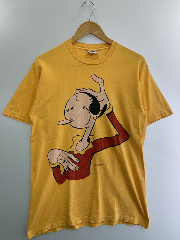 【中古品】【メンズ】 NJ CROCE 90'S POPEYE OLIVE OIL PRINT TEE ショートスリーブ 146-250526-AS-16-..