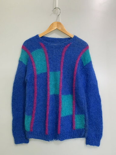【中古品】【メンズ】 UK VINTAGE 80S MOHAIR KNIT モヘアニット セーター 146-250610-AS-30-min カラー:ブルー/ピンク 万代Net店 【中古品】【メンズ】 UK VINTAGE 80S MOHAIR KNIT モヘアニット セーター 146-250610-AS-30-min カラー:ブルー/ピンク 万代Net店