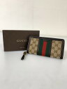【中古美品】【レディース】 GUCCI グッチ 353651 シェリーライン GGキャンバス バンブータッセル ラウンドファスナー 長財布 ロングウォレット 181-250625-AS-7-min カラー:ベージュ/ブラウン系 万代Net店