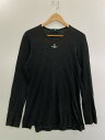 【中古品】【メンズ】 Vivienne Westwood ヴィヴィアンウエストウッド CENTER ORB LS T-SHIRT MAN 長袖 Tシャツ センター ロゴ メンズ トップス 141-250704-em-31-min サイズ:s カラー:ブラック 万代Net店