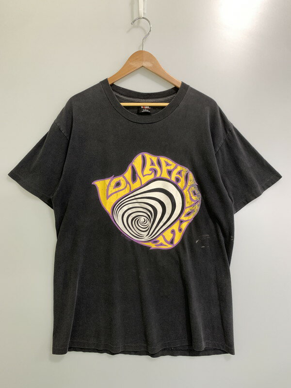 【中古品】【メンズ】 LOLLAPALOOZA ロラパルーザ c1992 PRINT TEE プリントTシャツ トップス 146-250717-jt-03-min サイズ：L カラー：ブラック 万代Net店