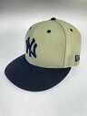 【中古美品】【メンズ】 NEW ERA ニューエラ 59FIFTY MLB WOOL VISOR CAP 帽子 キャップ 185-250719-ks-09-min サイズ:7 8/3 カラー:ベージュ/ネイビー 万代Net店