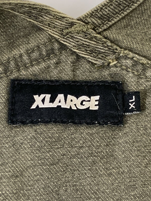 【中古品】【メンズ】 X-LARGE エクストララージ ×LEE リー LB0424 オーバーオール 142-250727-ks-72-min サイズ：XL カラー：オリーブグリーン 万代Net店