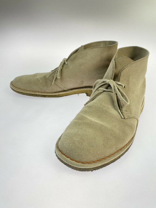 【中古品】【メンズ】 Clarks クラークス DESERT BOOT 11826 デザートブーツ 靴 チャッカブーツ 165-251008-kk-15-min カラー：ベージュ 万代Net店