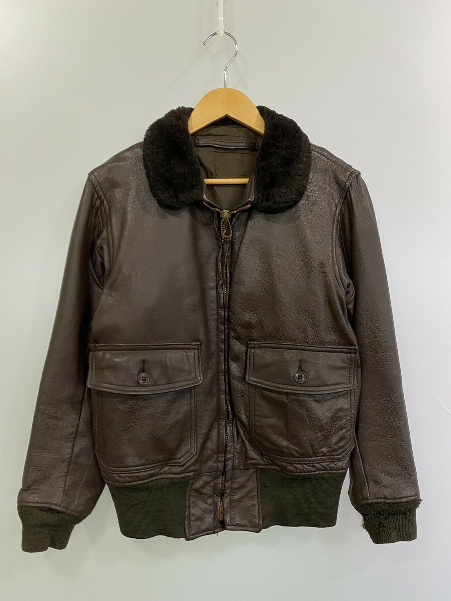 【稀少美品90's】G-1フライトジャケット(革)ヴィンテージ茶色・ほぼ未使用 2025年最新】g-1 フライトジャケット 実物の人気アイテム - メルカリ