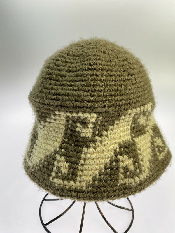 【中古品】【メンズ/レディース】 STUSSY ステューシー WAVES KNIT BUCKET 1321057 ウェーブス ニット バケット 帽子 185-251023-jt-05-min カラー：ブラウン 万代Net店