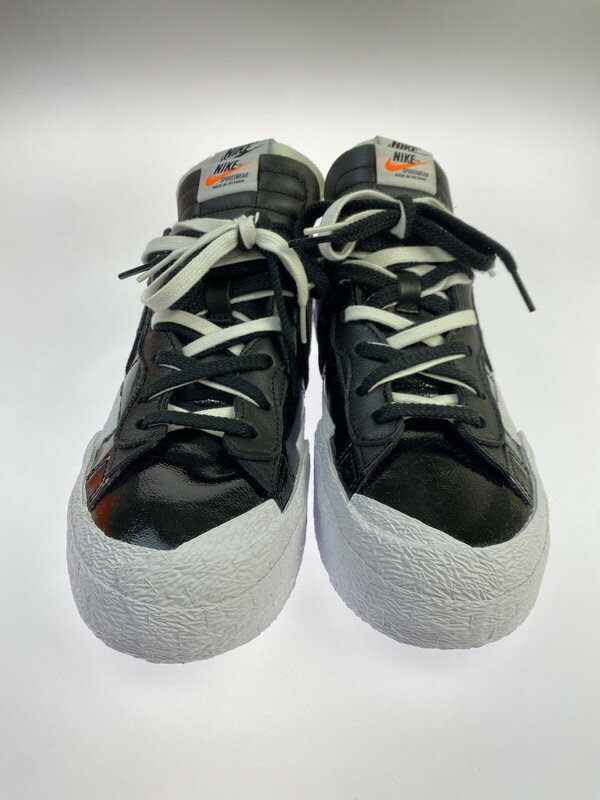 【中古美品】【メンズ】 NIKE ナイキ × SACAI サカイ 別注 コラボ BLAZER LOW DM6443-001 ブレーザー ロー スニーカー 靴 160-251027-kk-17-min サイズ：27.5 9.5 カラー：BLACK/WHITE-WHITE 万代Net店