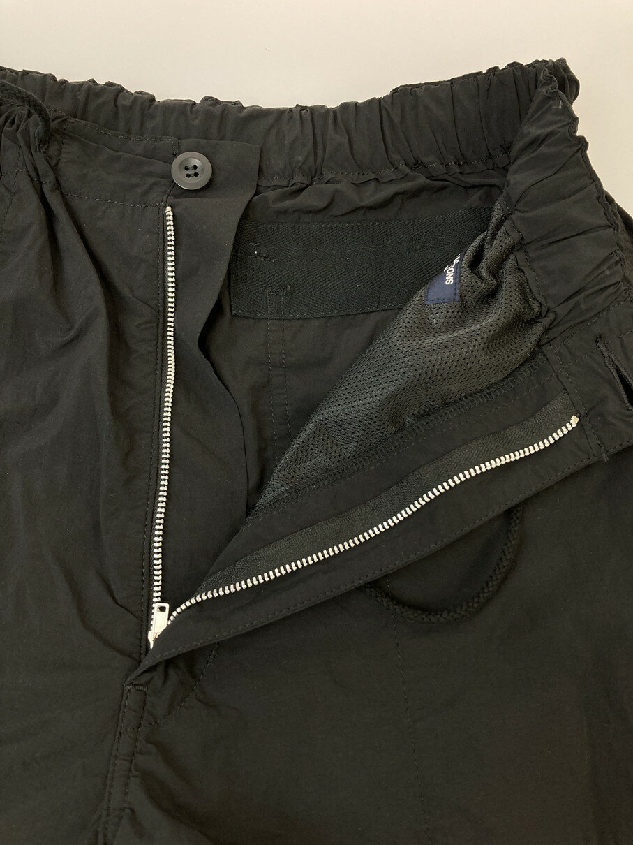 【中古品】【メンズ】 COMME des GARCONS HOMME コムデギャルソンオム HM-P008 ナイロンタイプライターパンツ 151-251102-zi-46-min サイズ：S カラー：ブラック 万代Net店