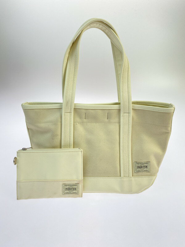 【中古品】【レディース】 PORTER ポーター GIRL ガール BOYFRIEND TOTE 739-08514 ボーイフレンド トート トートバッグ 188-251106-jt-22-min カラー：IVORY 万代Net店