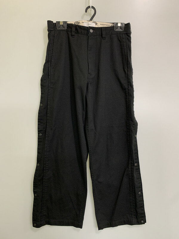【中古品】【メンズ】 FACETASM ファセッタズム × DICKIES ディッキーズ BASKETBALL PANTS KR-PT UO9 バスケットボール パンツ ワイドパンツ メンズ ボトムス チノパン 151-251109-em-08-min カラー：ブラック 万代Net店