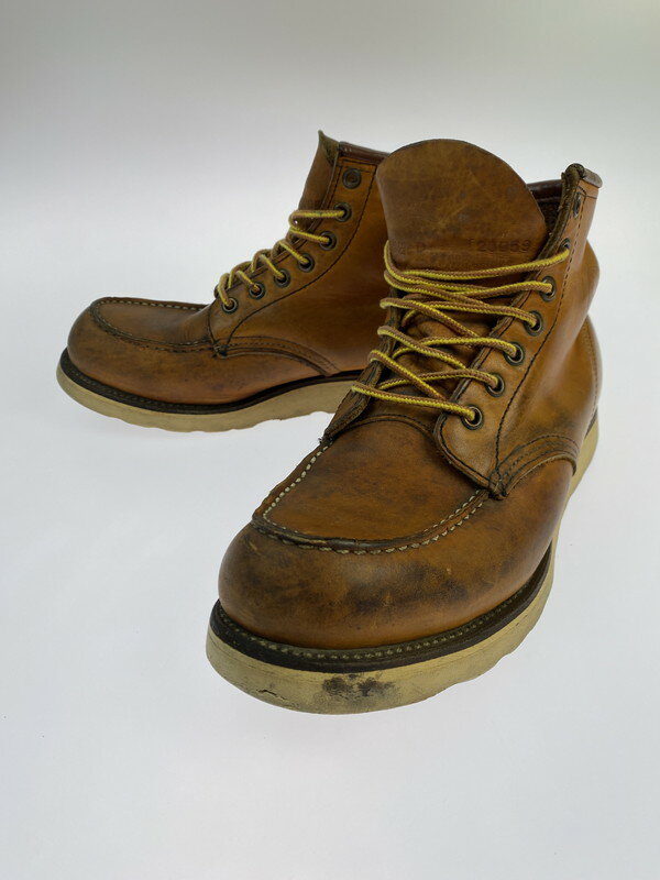 【中古品】【メンズ】 RED WING レッドウィング 875 6-INCH CLASSIC MOC TOE BOOTS IRISH SETTER 6インチ クラシックモックトゥー ブーツ アイリッシュセッター 犬刻印 革靴 164-251113-kk-23-min サイズ：8 1/2 D カラー：オロレガシー 万代Net店