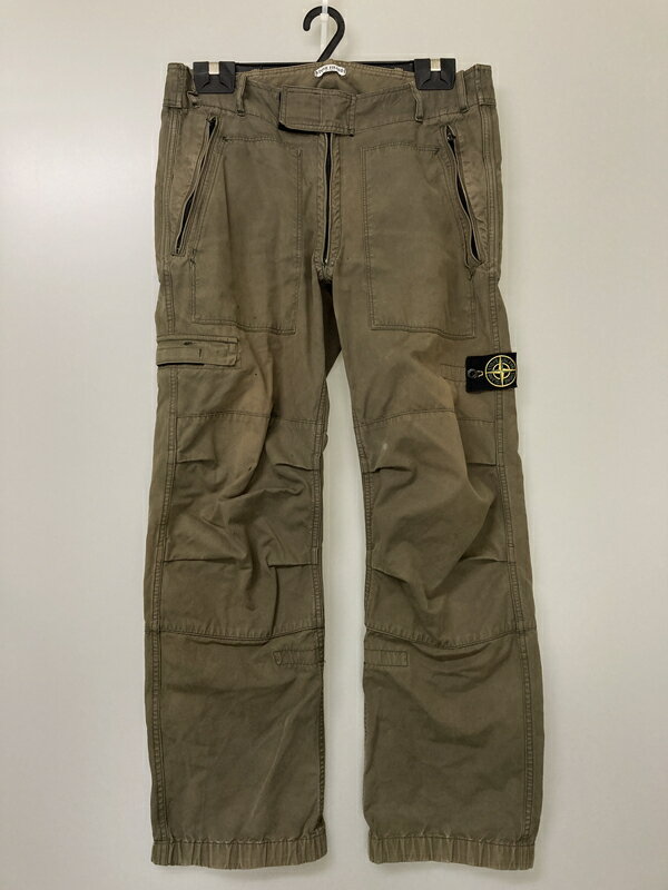 【中古品】【メンズ】 STONE ISLAND ストーンアイランド 00's PANAMA COTTON CARGO PANTS 43153A14 00年代 パナマコットン カーゴパンツ ボトムス 152-251119-kk-20-min サイズ：48 カラー：KHAKI 万代Net店