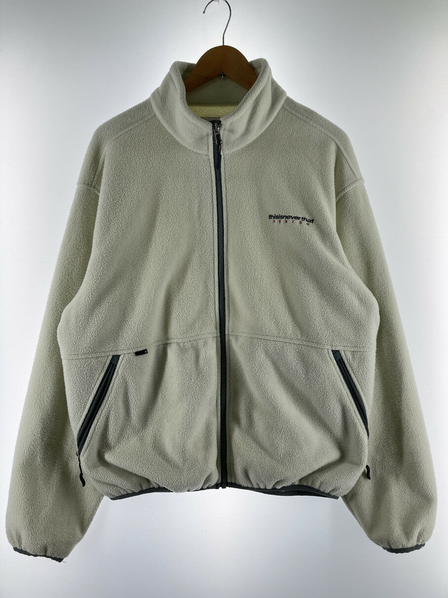 【中古品】【メンズ】 THISISNEVERTHAT ディスイズネバーザット DSN FLEECE JACKET TN20FOW006 フリース ジャケット アウター 142-251125-jt-20-min サイズ：M カラー：ホワイト 万代Net店