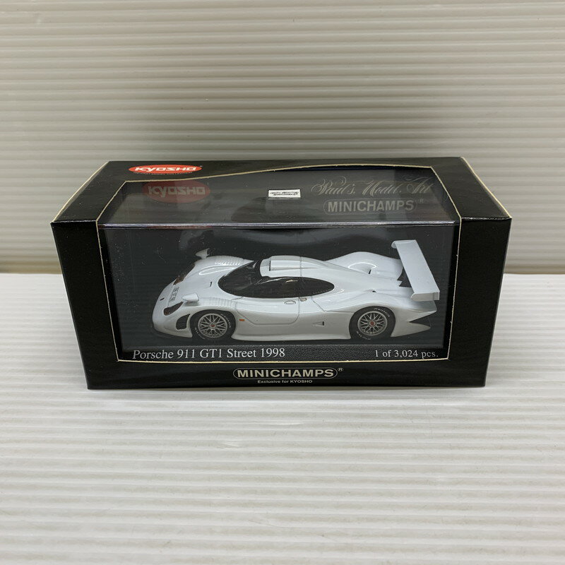 Rakuten - 楽天スーパーSALE 10%OFF~【現状渡し品】 京商 kyosho MINICHAMPS 1/43 ポルシェ 911 GT1 ストリート 1998 ホワイト 433 986803 ミニカー 061-260401-AS-6-min 万代Net店