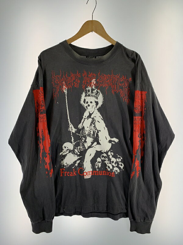 新品未使用 SAINT MICHAEL セントマイケル スマイル 半袖Tシャツ SM-HR1-0000-C01 サイズM フェードブラック 中古 4b012887 新品未使用 SAINT MICHAEL セントマイケル スマイル 半袖Tシャツ SM