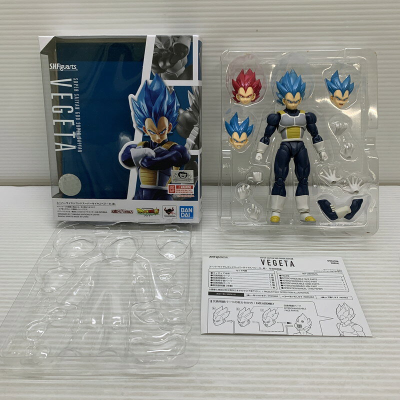 【現状渡し品】 S.H.F アニメ ドラゴンボール 超 ブロリー スーパーサイヤ人 ゴッドスーパーサイヤ人 ベジータ 超 塗装済み 可動フィギュア 050-260729-hu-05-min 万代Net店