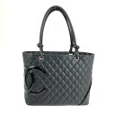 【中古】CHANEL シャネル カンボンライン ラージトートバッグ A25169 カバン 180-240322-kk-6-tag カラー:ブラック 万代Net店