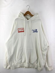 【中古】【メンズ/レディース】 KEBOZ ケボズ × FRO CLUB フロクラブ 別注 コラボ SPA DUPA PULLOVER HOODIE プルオーバーフーディー トップス パーカー 142-240328-kk-2-tag サイズ：XXL カラー：ホワイト 万代Net店