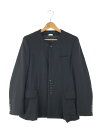 【中古】【メンズ】 COMME des GARCONS HOMME PLUS コムデギャルソンオムプリュス 22AW COLLARLESS JACKET PJ-J045 6連ボタン 6連ボタンノーカラージャケット ライトアウター 140-240330-mo-5-tag サイズ：XS カラー：ブラック 万代Net店