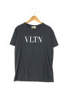 【中古】【メンズ】 VALENTINO ヴァレンティノ LOGO PRINT T-SHIRT TV3MG10V3LE ロゴ プリント Tシャツ 半袖 トップス 141-240403-mo-2-tag サイズ：S カラー：ブラック 万代Net店