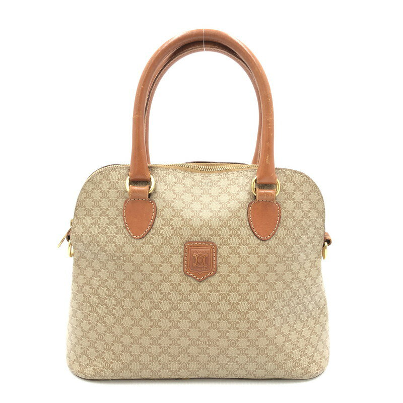 【中古】【レディース】 CELINE セリーヌ マダカム柄 2WAY ハンドバッグ カバン ショルダーバッグ OLD オールド 180-240406-kk-3-tag カラー：ベージュ 万代Net店のサムネイル