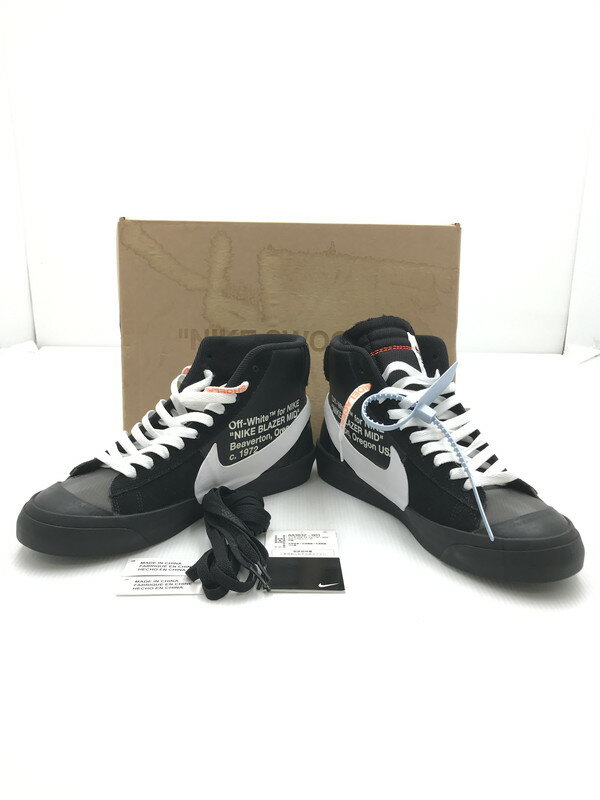  NIKE ナイキ × OFF-WHITE VIRGIL ABLOH オフホワイト ヴァージル アブロー 別注 コラボ BLAZER MID/OFF-WHITE AA3832-001 ブレザー ミッド オフホワイト スニーカー 靴 160-240410-yk-2-tag カラー：BLACK/WHITE-CONE BLACK 万代Net店