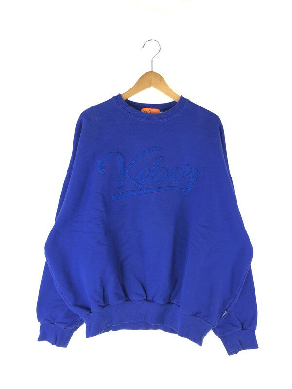 【中古】【メンズ/レディース】 Keboz ケボズ SC ICON LOGO CREWNECK SC アイコンロゴ クルーネック トップス スウェット 142-240415-kk-4-tag サイズ：L カラー：ROYAL 万代Net店