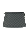 【中古】【メンズ】 LOUIS VUITTON ルイ ヴィトン ダミエ グラフィット ポシェット ヴォワヤージュ MM N41696 カバン クラッチバッグ 179-240416-kk-12-tag カラー：ダミエ グラフィット 万代Net店