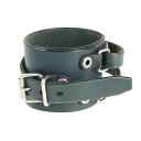 【中古】【メンズ】 blackmeans ブラックミーンズ LEATHER BRACELET レザー ブレスレット アクセサリー 192-240418-yk-4-tag カラー：ブルー系 万代Net店