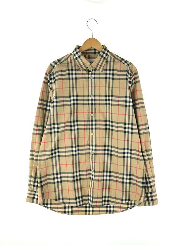 【中古】【メンズ】 BURBERRY バーバリー NOVA CHECK SHIRT 8020863 ノバチェックシャツ 長袖トップス 141-240425-mo-2-tag サイズ：L カラー：ブラウン 万代Net店