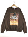 【中古】【メンズ】 WACKO MARIA ワコマリア × 攻殻機動隊 別注 コラボ 23SS GHOST IN THE SHELL CREW NECK SWEAT SHIRT GITS-WM-SS01 ゴーストインザシェル クルーネックスウェットシャツ トップス トレーナー 142-240427-kk-12-tag サイズ：XXL カラー：BROWN 万代Net店