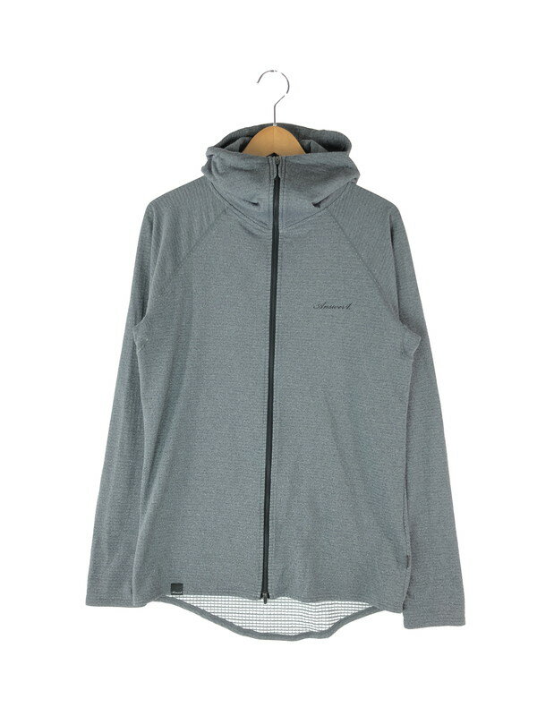 【中古】【メンズ】 ANSWER4 アンサー4 POWER GRID FULL-ZIP HOODIE パワーグリッド フルジップフーディー トップス ジップパーカー 144-240429-kk-23-tag サイズ：L カラー：グレー 万代Net店