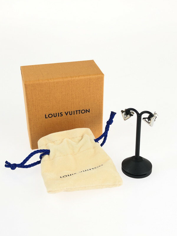 【中古】【レディース】 LOUIS VUITTON ルイ・ヴィトン スタッズ イヤリング・エセンシャル V M63208 ピアス アクセサリー 179-240502-kk-15-tag カラー：シルバー 万代Net店