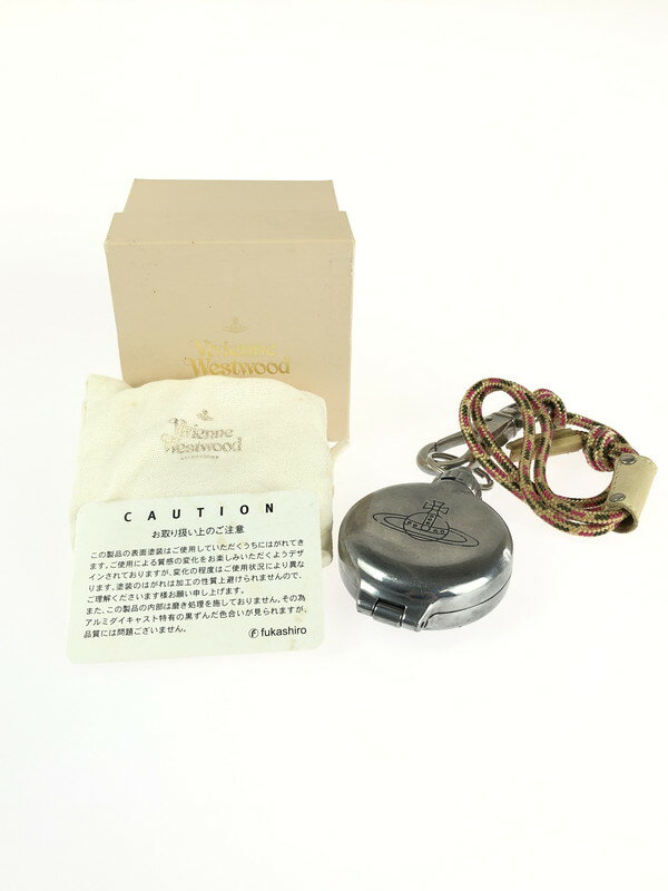 【中古】【メンズ/レディース】 Vivienne Westwood ヴィヴィアンウエストウッド ORB オーブ 携帯灰皿 VM-8002 RD アクセサリー 喫煙具 アッシュトレイ 183-240513-kk-2-tag カラー：シルバー 万代Net店