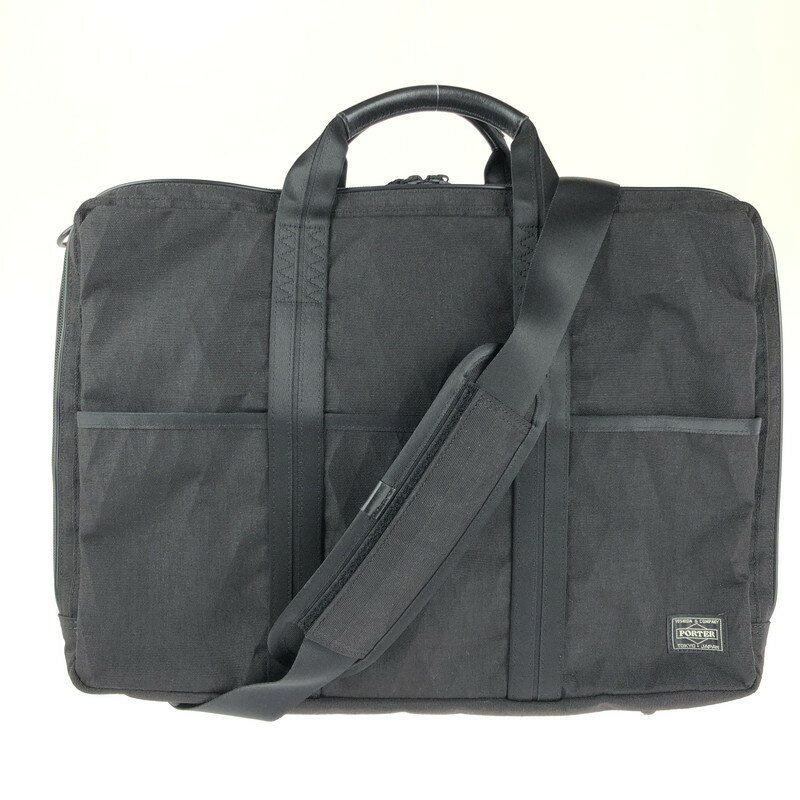 【中古】【メンズ】 PORTER ポーター HYBRID 2WAY BRIEFCASE 737-09204 ハイブリッド 2WAY ブリーフケース 吉田カバン 188-240527-mo-12-tag カラー：ブラック 万代Net店