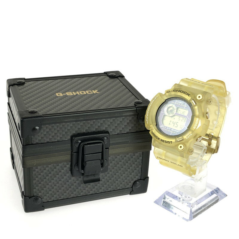 【中古】【メンズ】 G-SHOCK ジーショック FROGMAN 25th ANNIVERSARY MODEL GW-225E-7JF フロッグマン 25周年記念モデル タフソーラー 腕時計 196-240531-mo-12-tag カラー：グロリアスゴールド 万代Net店