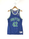 【中古】【メンズ】 Champion チャンピオン 90's NBA WOLVES GAME TOP ゲームトップ メッシュタンクトップ 146-240714-hi-08-tag サイズ:40 カラー:ブルー 万代Net店