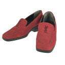 【現状渡し品】【レディース】 YVES SAINT LAURENT イヴ・サンローラン 80's SUEDE PUMPS 80年代 スエード パンプス 靴 183-240809-hi-8-tag サイズ:35.5 カラー:レッド 万代Net店(4)