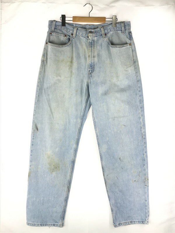 楽天スーパーSALE 20%OFF~【現状渡し品】【メンズ】 Levi's リーバイス 00's 550 RELAXED FIT DENIM PANTS 550-4834 00年代 550 リラックスフィット デニムパンツ ボトムス ボタン裏 刻印M110 157-241120-yk-07-tag サイズ：38×32 カラー：ライトインディゴ 万代Net店